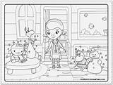 Doc Mcstuffins Coloring Pages Doctor Christmas Cartoon Clipart Printable Library Popular sketch template