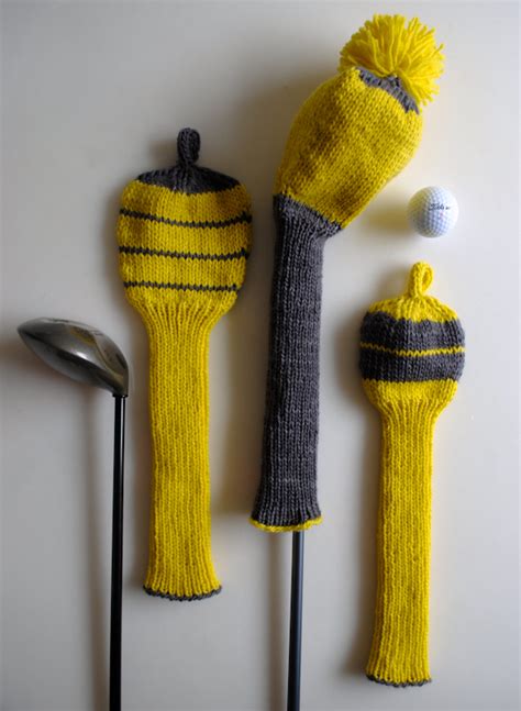 knitting patterns  golf club head covers mike nature