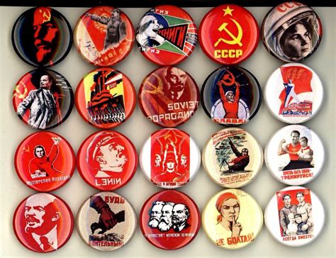 Brooklyn Buttons — Communist Propaganda Button Pin Badge