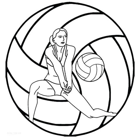 volleyball girl drawing    clipartmag