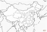 Coloring China Map Pages Printable sketch template