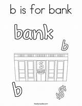 Coloring Bank Print Ll sketch template