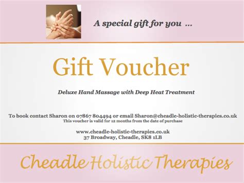 Hand Massage Cheadle Holistic Therapies