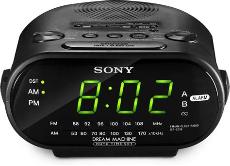 amazon sony icf  clock radio  dual alarm black discontinued  manufacturer