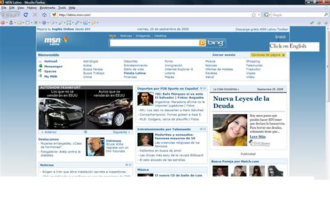 suddenly  evening  msncom home page turned  english