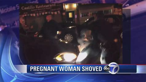 pregnant woman slammed  ground  police caught  camera video