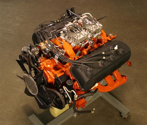 A Classic Muscle Car Engine Is A Working Piece Of Art