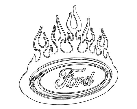 ford symbol coloring pages