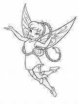 Disney Coloring Fairies Pages Kids Printable sketch template