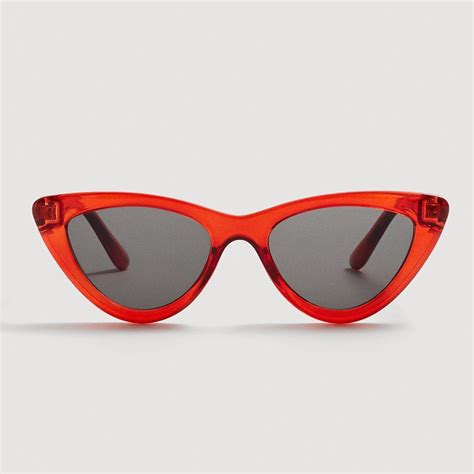 red cat eye sunglasses the lucy edit