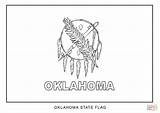 Coloring Oklahoma Flag Pages Printable Drawing sketch template
