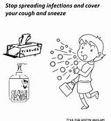 Spreading Stop Coloring Pages Kids Infection Infections Printable Total Views Freekidscoloringpage sketch template