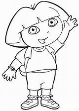 Coloring Backpack Pages Dora Popular sketch template