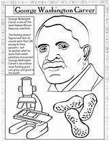 Washington George Carver Coloring History Pages Kids African American Robinson Printable Jackie Booker Clipart Inventors Activities Month Quarter Color Crafts sketch template