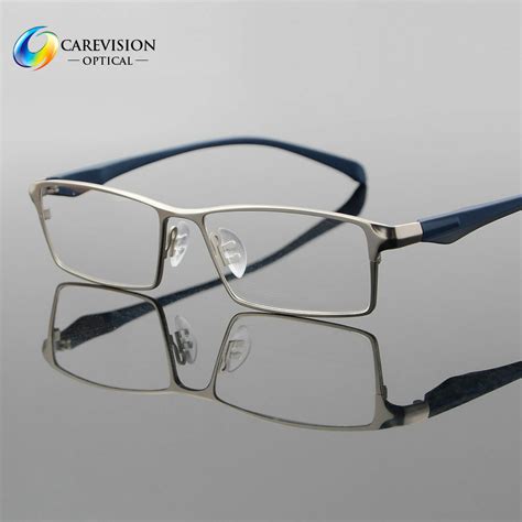 men fashion titanium full rim myopia eyeglasses frames optical eyewear