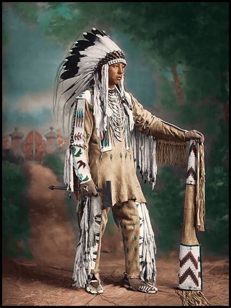 rare colorized native american images