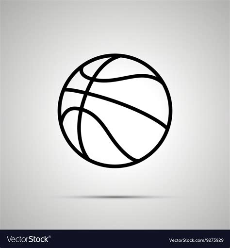 basketball ball simple black icon royalty  vector image