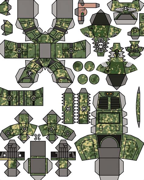 warhammer  papercraft space marine  printable papercrafts