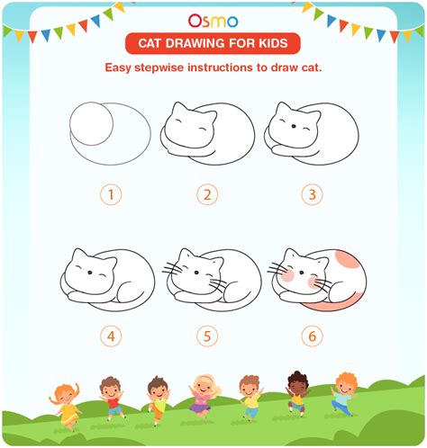 cat drawing  kids   printables