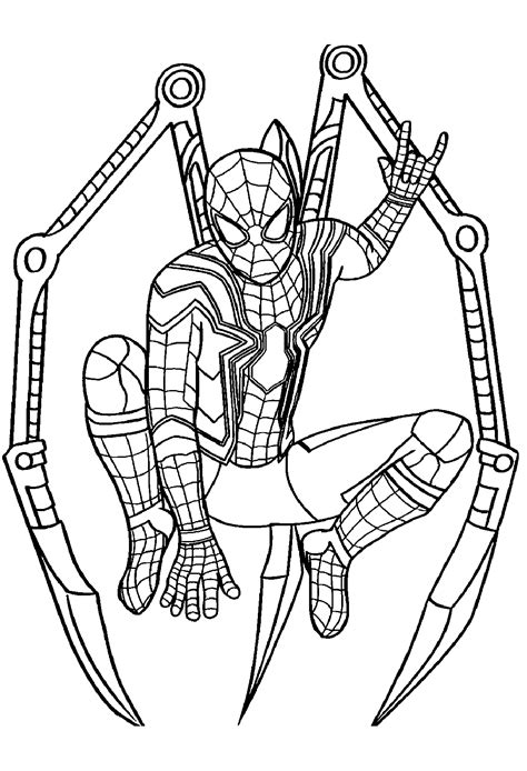cute easy spiderman coloring pages printable  printcolorcraft