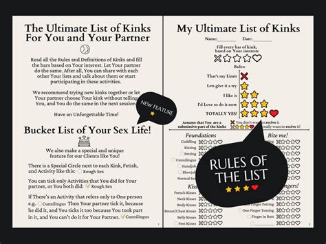 ultimate list of kinks and fetishes with over 200 sex activities to try