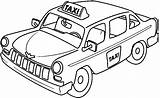 Taxi Coloring Transportation Printable Pages Kb sketch template
