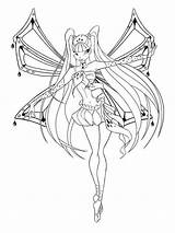 Winx Musa Coloring Pages Club Girls Recommended sketch template