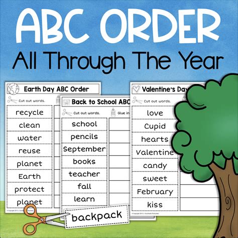 abc order alphabetical order worksheets  year   teachers