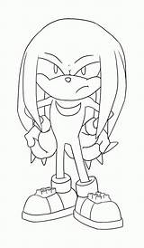 Coloring Sonic Pages Knuckles Comments Print sketch template