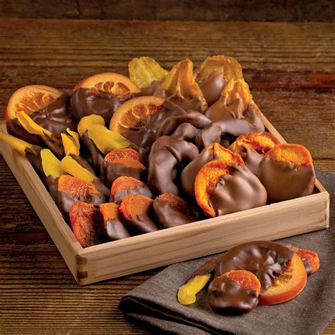 chocolate dipped dried fruit chocolate gifts