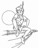 Pages Pan Coloring Tinkerbell Peter Getcolorings sketch template