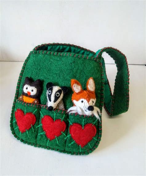 hand felted puppet bag happy planet creative arts cic