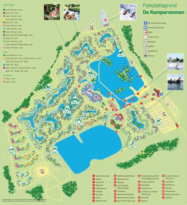 plattegrond center parcs de kempervennen