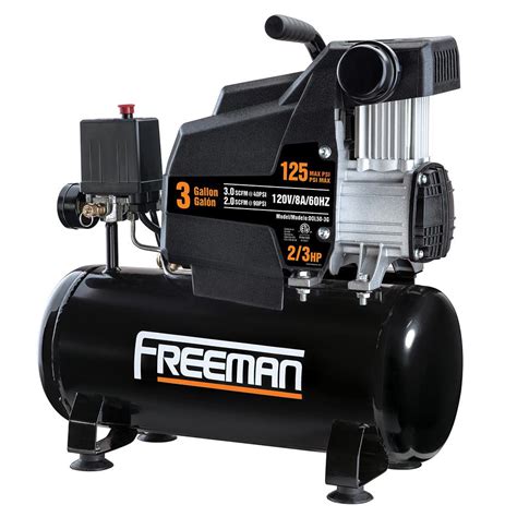 freeman  gal oil  portable electric air compressor tagcomp  home depot