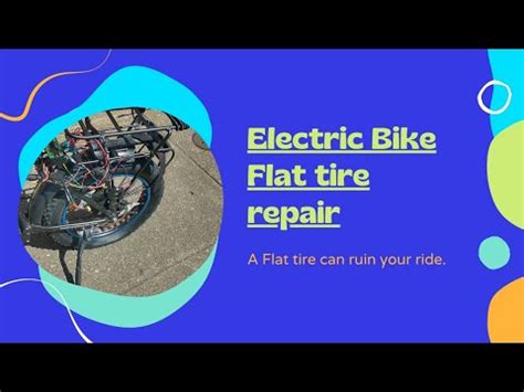 electric bike flat tire repair maintenance youtube