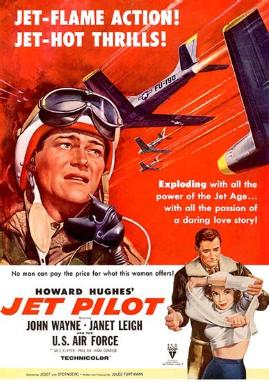 Jet Pilot John Wayne Janet Leigh Us Air Force 1957 Mad Men Art