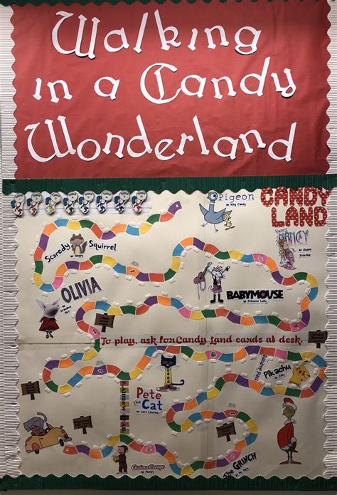 created  interactive candy land board game bulletin board lots