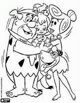 Pages Coloring Bing Flintstone Cartoon sketch template