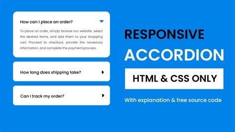 create  accordion  html  css coding artist