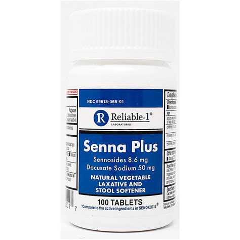 Senna Plus Docusate Sodium Stool Softener – Hargraves Online Healthcare
