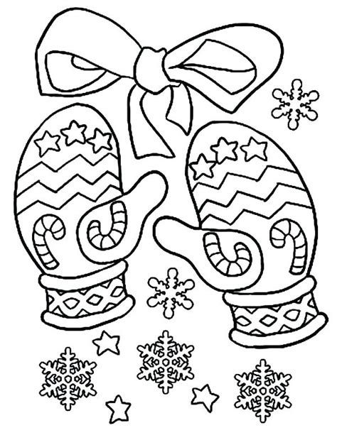 winter mittens coloring pages  getdrawings