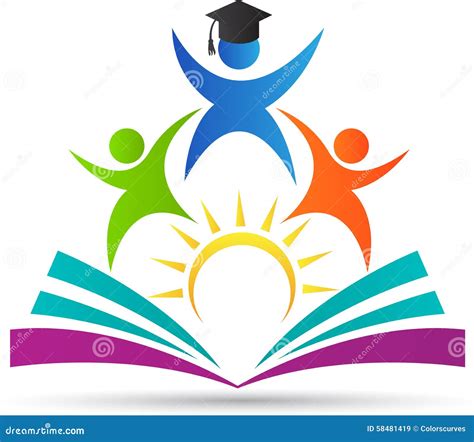 education logo stock vector image