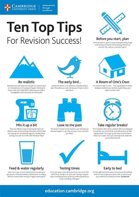 infographic revision tips google search revision plan  level