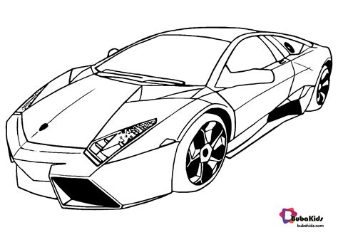 printable super car coloring page collection