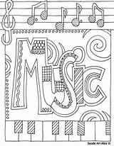 Volwassenen Kleurplaten Muziek sketch template