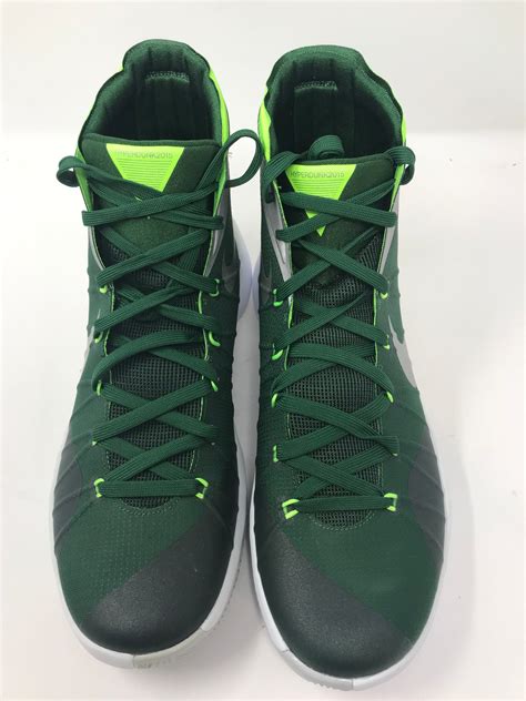 nike hyperdunk  tb men  basketball shoes greenwhitesilver premiersports