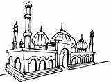 Masjid Mewarnai Mosque Nabawi Anak Bagus Islami Hitam Tk Marimewarnai Sketsa Paud Pemandangan Animasi Diwarnai Kubah Islamic Menggambar Bonikids Abu sketch template