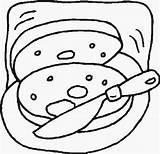 Coloring Pages Bagel Food Kids Eten Fun sketch template