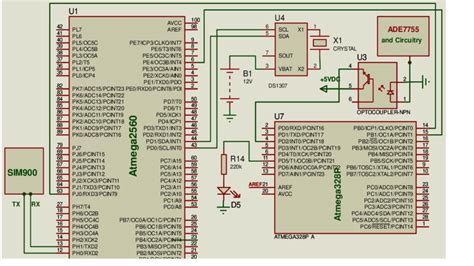 schematics  developed meter components  scientific diagram