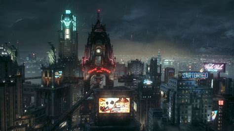 Batman Arkham Knight Gotham City Skyline Gotham